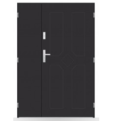 Porte d'entrée double BELIAR 80x40 cm anthracite
