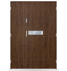 Porte d'entrée double BELIAR 80x40 cm anthracite