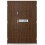 Porte d'entrée double BELIAR 80x40 cm anthracite