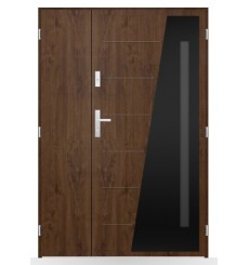 Porte d'entrée double BELIAR 80x40 cm anthracite