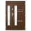 Porte d'entrée double BELIAR 80x40 cm anthracite