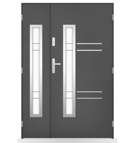 Puerta de entrada doble BELIAR 80 x 40 cm antracita