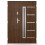 Porte d'entrée double BELIAR 80x40 cm anthracite