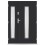Porte d'entrée double BELIAR 80x40 cm anthracite