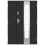 Porte d'entrée double BELIAR 80x40 cm anthracite