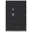 Porte d'entrée double BELIAR 80x40 cm anthracite