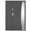 Porte d'entrée double BELIAR 80x40 cm anthracite