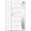 Porte d'entrée double BELIAR 80x40 cm anthracite