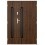 Porte d'entrée double BELIAR 80x40 cm anthracite