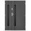 Porte d'entrée double BELIAR 80x40 cm anthracite