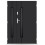 Porte d'entrée double BELIAR 80x40 cm anthracite