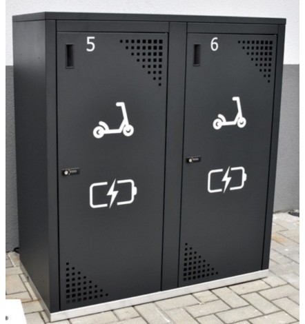 Coffre pour trottinettes électriques à deux places Krosbox II