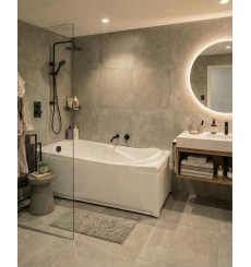 Banheira de hidromassagem de 2 lugares RAMONA 180x90x76 cm 24 jactos