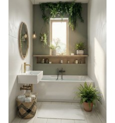 RAMONA Vasca idromassaggio a 2 posti 180x90x76 cm 24 getti