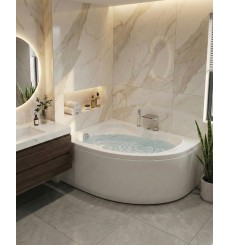 Banheira de hidromassagem de 2 lugares RAMONA 180x90x76 cm 24 jactos