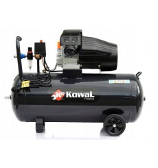 Compresseur d'huile 12 bars ZBV 100L 230 V 2 pistons 540 L/min, pompe à air KowaL Polska