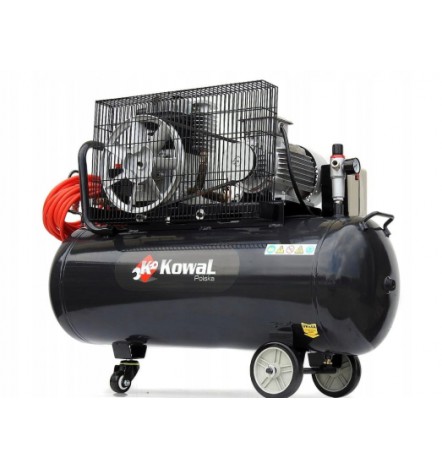 Compresseur d'huile 12 bars k13 100L 400V 2 pistons 550 L/min pompe à air KowaL Polska