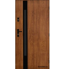Porte d'entrée HELIOS 90 cm 72 mm en acier inoxydable en 3 couleurs