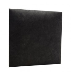 Panel de pared acolchado en simil cuero negro 60x60 cm