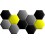 Ensemble de 10 panneaux hexagonaux rembourrés 160x86 cm 