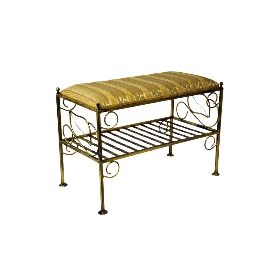Banc A Chaussure 58x40 Cm En Fer Forge Sur Notre Boutique En Ligne Vivadiscount Fr