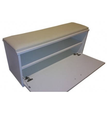 Muebles de zapatos con asientos y 2 estantes de almacenamiento para 6