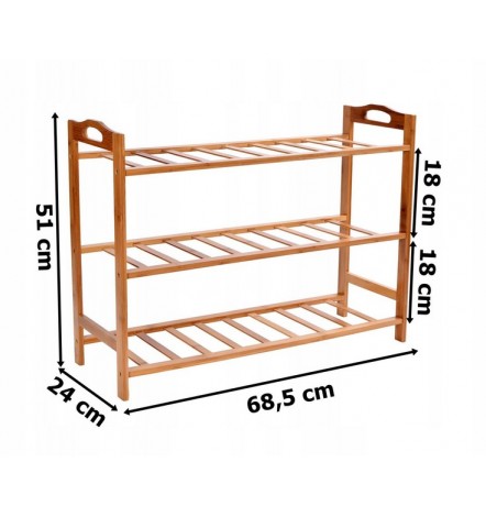 Estantes de zapatos de madera 68.5x51 cm en nuestra tienda online