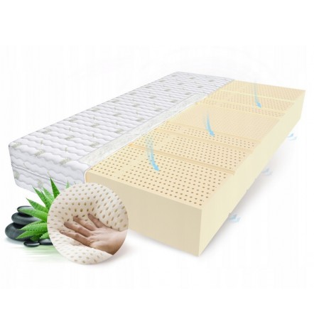 Matelas RIO 160x200x19 cm en LATEX ALOE VERA 7 zones, H2