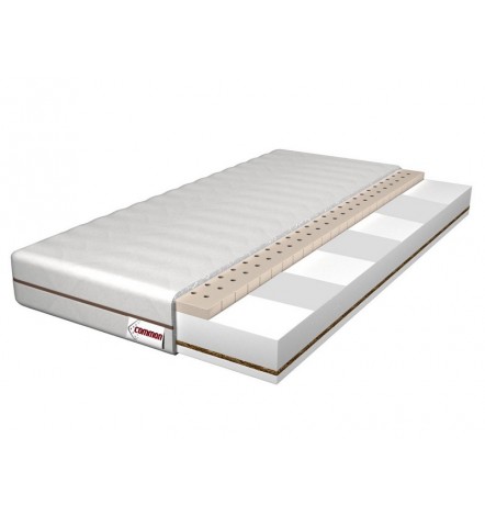 Matelas LOTUS 7 zones 160x200x19 cm en LATEX Mousse visco et fibre de COCO H2, H4