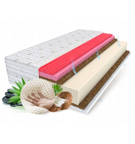 Matelas Latex COCO visco gel 4 cm 160x200x22 cm H1,H3