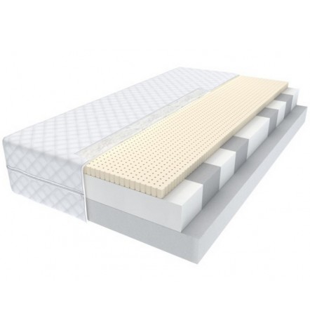 Matelas ROMINIA en mousse HR et LATEX 9 zones 80x200x14 cm H2, H3