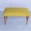 Banc, bout de lit jaune 80x42x30 cm