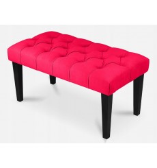 Panca, fine letto rosso 80x40x40 cm