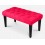 Banquette, bout de lit rouge 80x40x40 cm