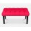 Banquette, bout de lit rouge 80x40x40 cm