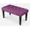 Banquette, bout de lit violet 80x40x40 cm