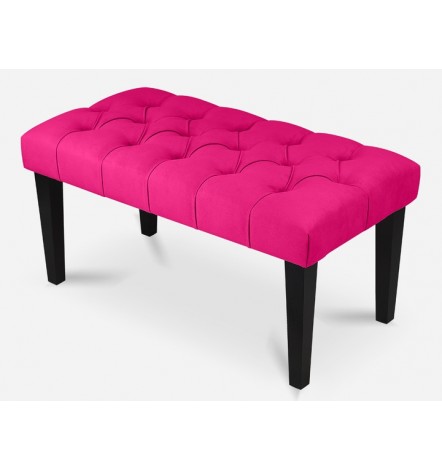 Banquette, bout de lit rose fuchsia 80x40x40 cm