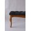 Banc, bout de lit capitonné noir 90x43x40 cm