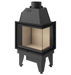 CHIMENEA de leña LINE 15 kW inserto 2 ventanas versiones rectas