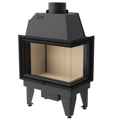 Inserte chimenea de leña SIDRA 17 kW 2 ventanas versiones rectas