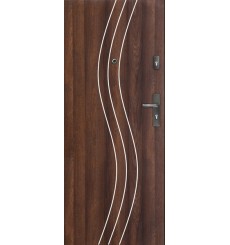 Porte d'entrée FADIA 80 cm H1 CPL noyer