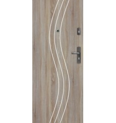 Porte d'entrée FADIA 80 cm H1 CPL chêne