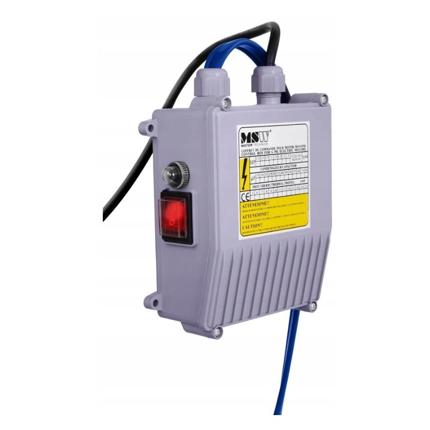 Pompe De Puits Immergée En Acier Inoxydable 370W - Débit Max 1000 L/h, Hauteur 55 M - Avec Câble De 15 M Pour Arrosage Et Irrigation