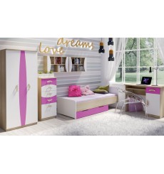 Camera da letto per bambini Tenus Pink