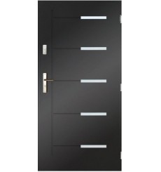 Porte d'entrée CANCUN 80 cm POUSSANT en acier inoxydable en plusieurs couleurs