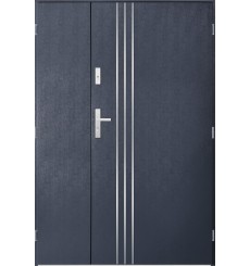 Porte d'entrée double GAMO 80x40 cm anthracite