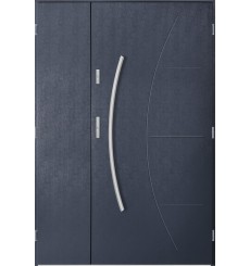 Porte d'entrée double LYNX 80x40 cm anthracite