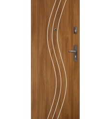 Porte d'entrée FADIA 90 cm H1 CPL acajou