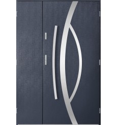 Porte d'entrée double CASTOR 130x200 cm anthracite