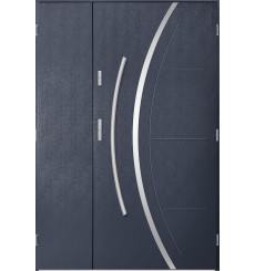 Porte d'entrée double FELIX 120x200 cm anthracite